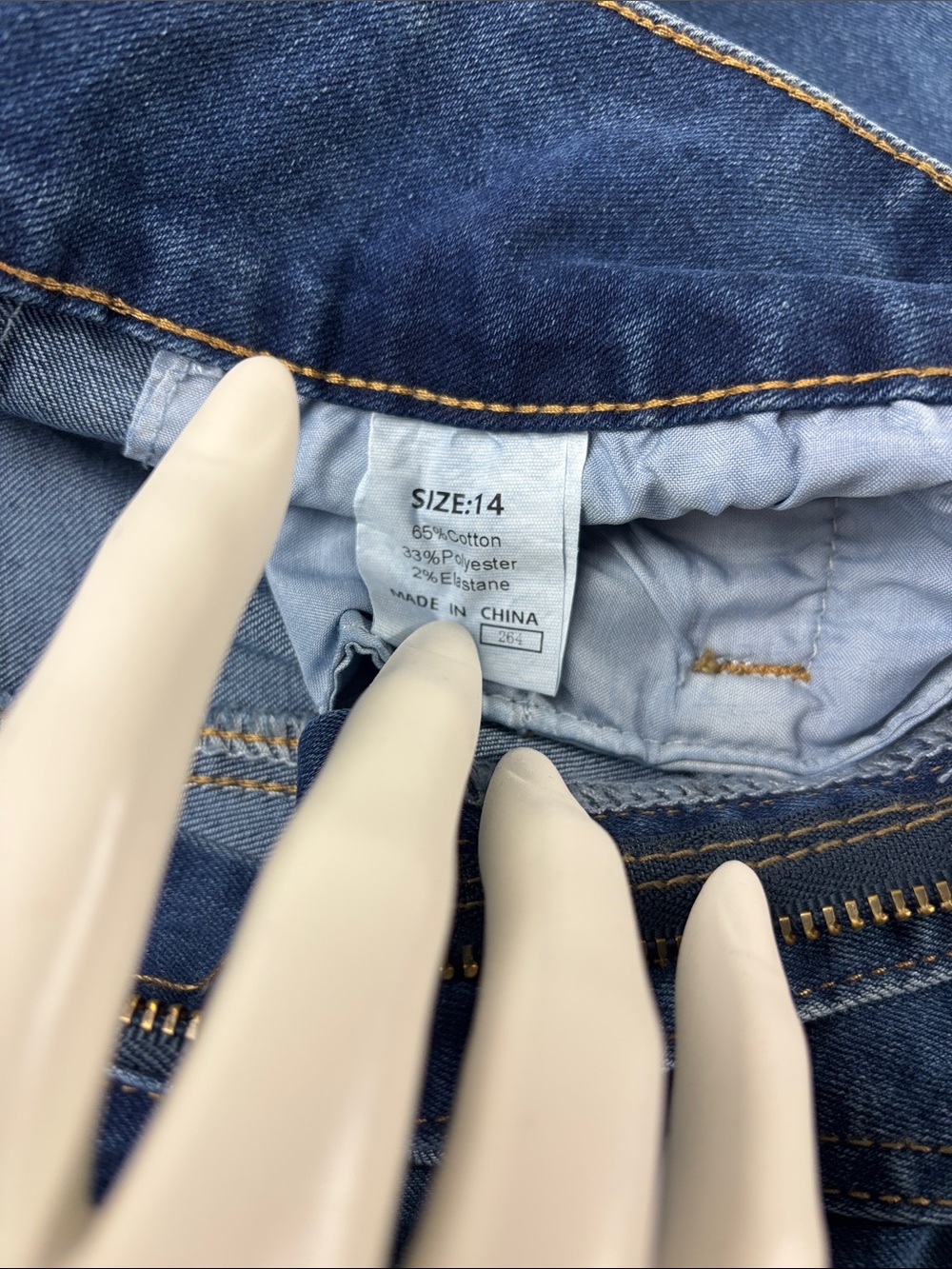 Sidefeel High Waisted Wide Leg jeans in Sky Blue - Picture 5 of 10